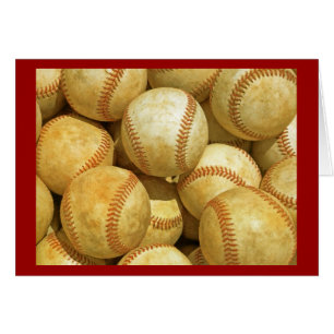Tarjeta de felicitación de béisbol