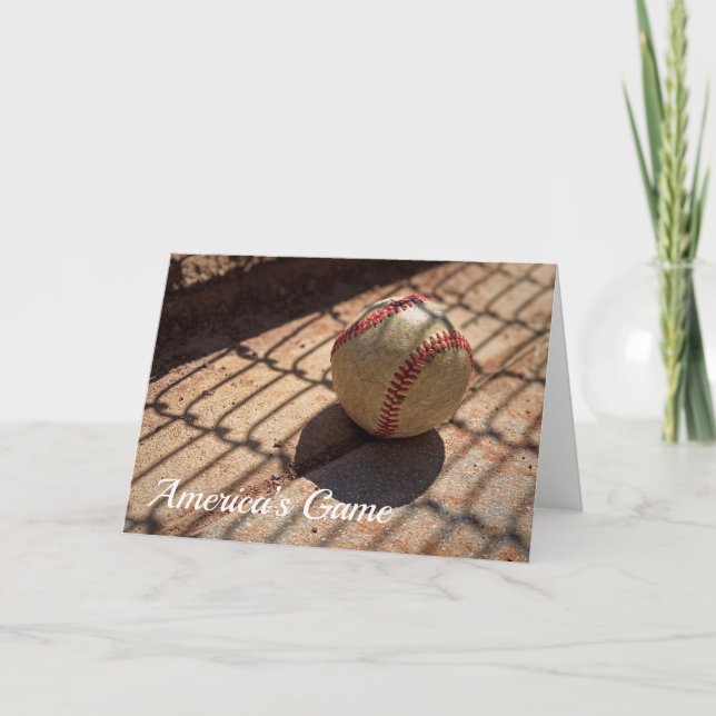 Tarjeta de felicitación de béisbol (Anverso)