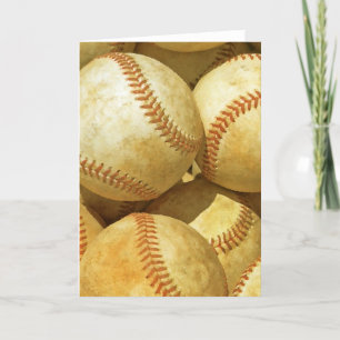 Tarjeta de felicitación de béisbol