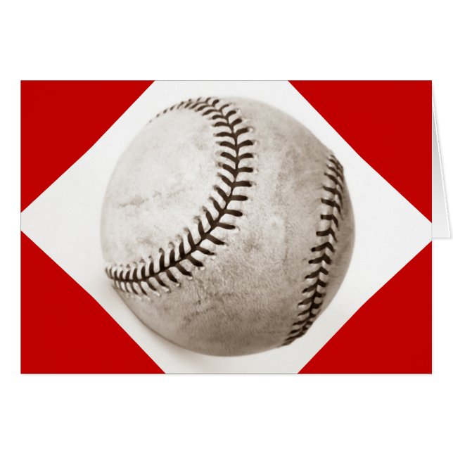 Tarjeta de felicitación de béisbol (Anverso (Horizontal))