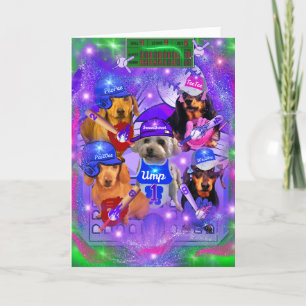 Tarjeta de felicitación de béisbol PeeWee