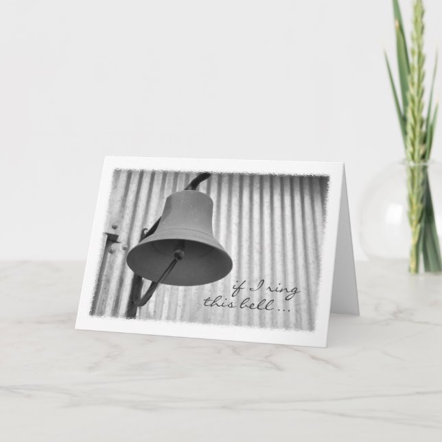 Tarjeta de felicitación de Bell de cena (Anverso)