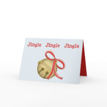 Tarjeta de felicitación de Bell de navidad