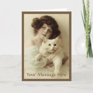 Tarjeta de felicitación de belleza Cat PURRfect
