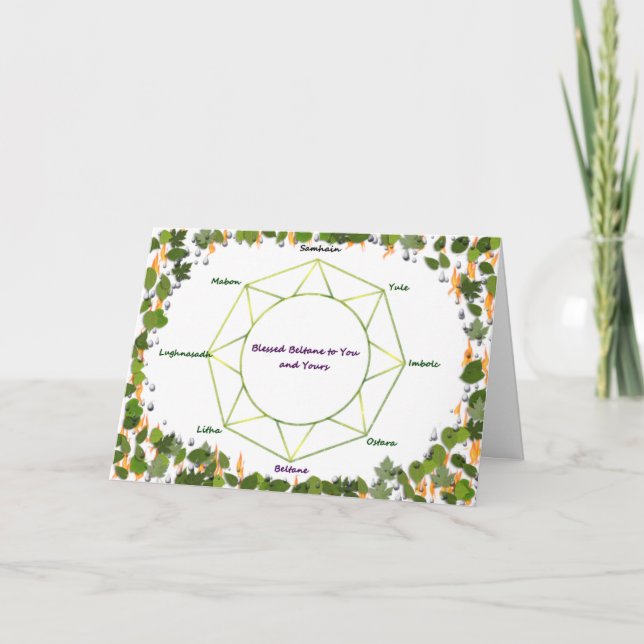 Tarjeta de felicitación de Beltane (Anverso)