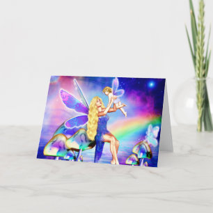 Tarjeta de felicitación de bendición de hadas