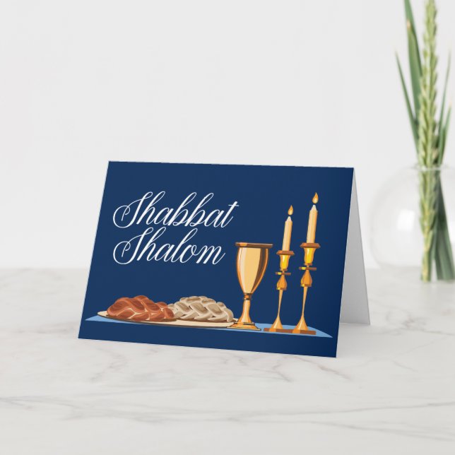Tarjeta de Felicitación de Bendiciones Judías de S (Anverso)