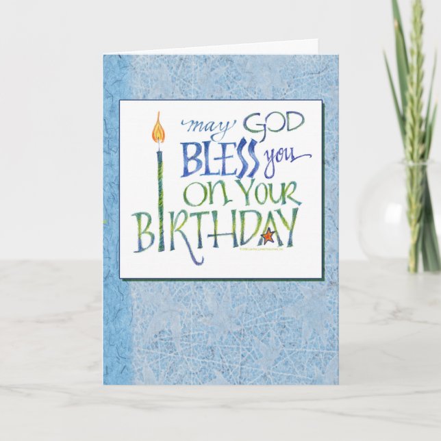 Tarjeta de felicitación de beneficencia de cumplea (Anverso)