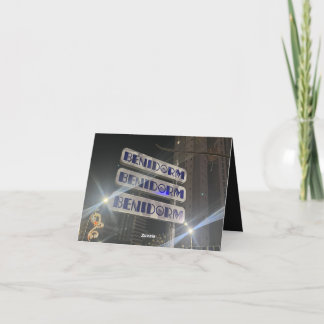 Tarjeta de felicitación de Benidorm