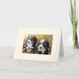 Tarjeta de felicitación de Berner Nation (en blanc