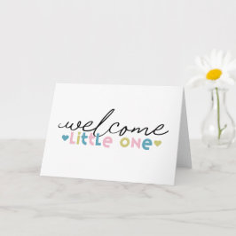 Tarjeta de felicitación de bienvenida Little One