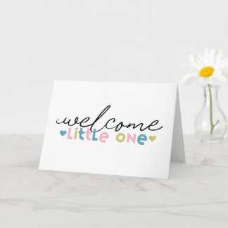 Tarjeta de felicitación de bienvenida Little One