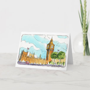 Tarjeta de felicitación de Big Ben - Londres, Ingl