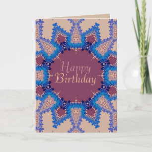 Tarjeta de felicitación de Birday Lace Star