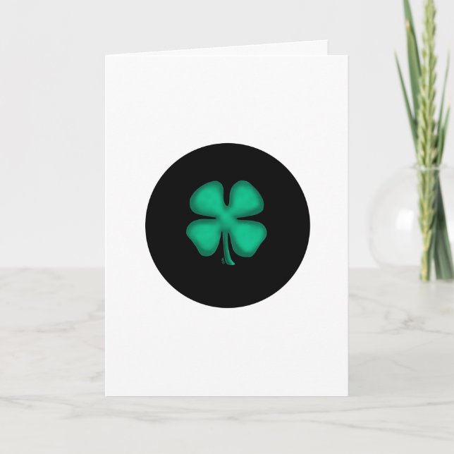 Tarjeta de felicitación de Black Irish (vertical) (Anverso)