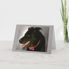 Tarjeta de felicitación de Black Lab