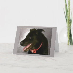 Tarjeta de felicitación de Black Lab