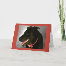 Tarjeta de felicitación de Black Lab