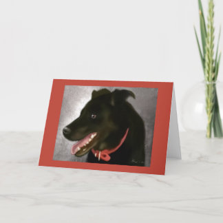 Tarjeta de felicitación de Black Lab