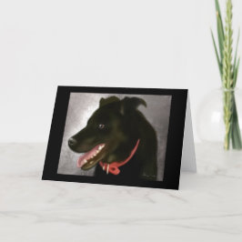 Tarjeta de felicitación de Black Lab