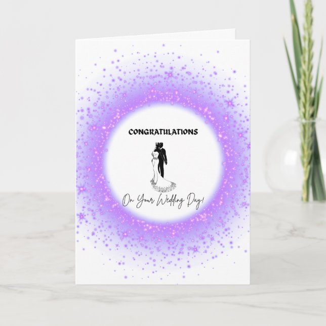 Tarjeta de Felicitación de Boda (Anverso)