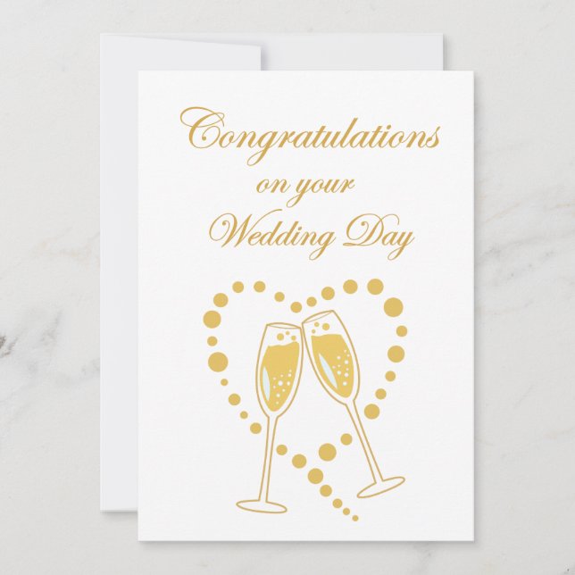 Tarjeta de Felicitación de Boda (Anverso)