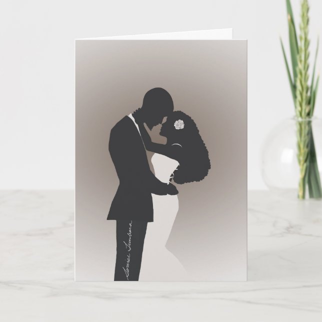Tarjeta de felicitación de boda (Anverso)