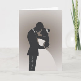 Tarjeta de felicitación de boda