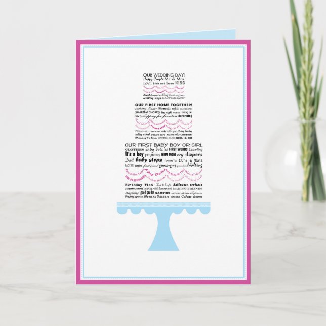 Tarjeta de felicitación de boda (Anverso)