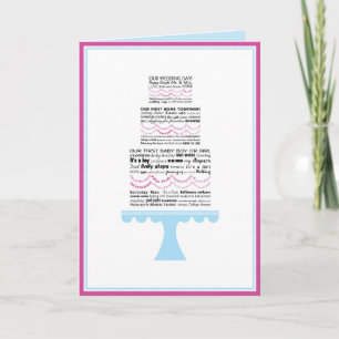 Tarjeta de felicitación de boda