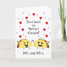 Tarjeta de Felicitación de Boda de Taco Bonito
