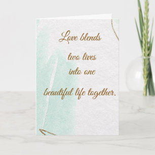 Tarjeta de Felicitación de Boda Elegante Amor