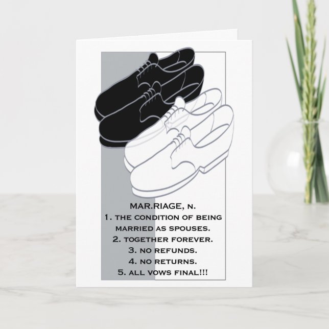 Tarjeta de felicitación de boda III (Anverso)