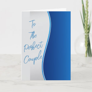 Tarjeta de felicitación de boda para pareja de bod