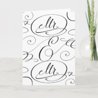 Tarjeta de Felicitación de Boda para Pareja Gay Se