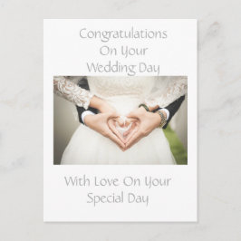 Tarjeta de Felicitación de Boda Personalizada