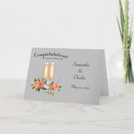 Tarjeta de Felicitación de Boda Personalizada