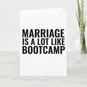 TARJETA DE FELICITACIÓN DE BODAS DIVERTIDOS, BOOTC