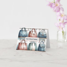 Tarjeta de Felicitación de Bolso Chic y Fabuloso