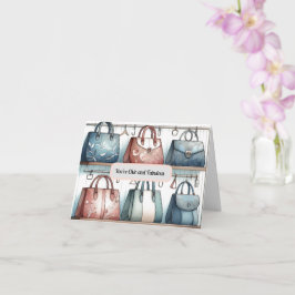 Tarjeta de Felicitación de Bolso Chic y Fabuloso