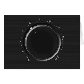 Tarjeta de felicitación de botón de volumen