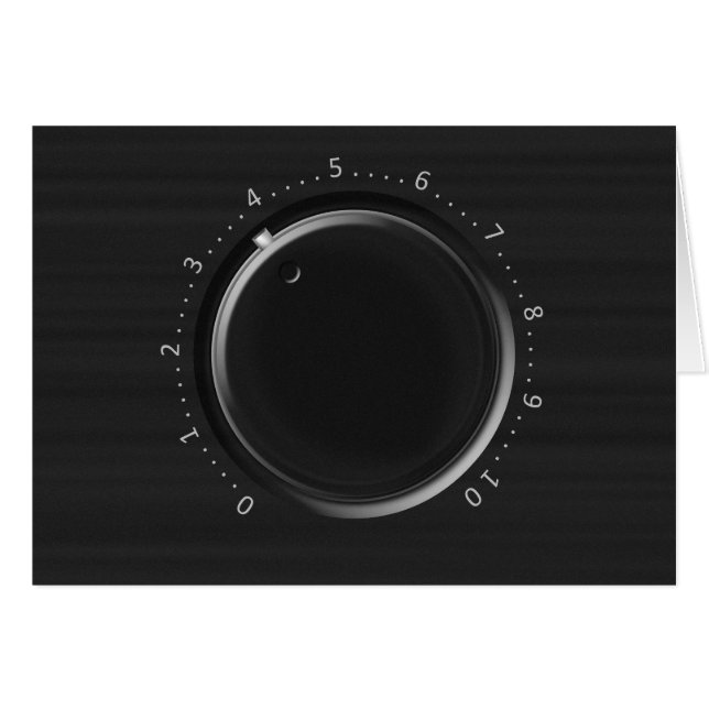 Tarjeta de felicitación de botón de volumen (Anverso (Horizontal))