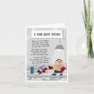 Tarjeta de felicitación de boxeo para cualquier oc