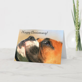 Tarjeta de felicitación de Boxer Dog de Feliz Aniv