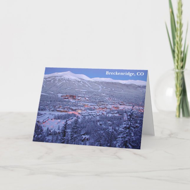 Tarjeta de felicitación de Breckenridge, Colorado (Anverso)