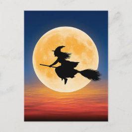 Tarjeta de felicitación de bruja espeluznante de H