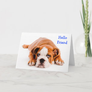 Tarjeta de Felicitación de Bulldog - Verso