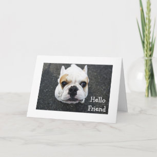 Tarjeta de Felicitación de Bulldog - Verso