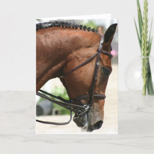 Tarjeta de felicitación de caballos Dressage