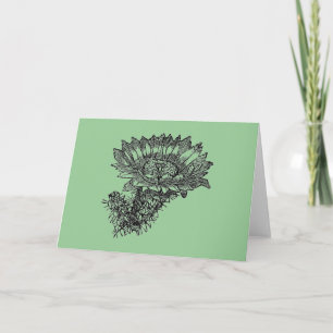 Tarjeta de felicitación de Cactus